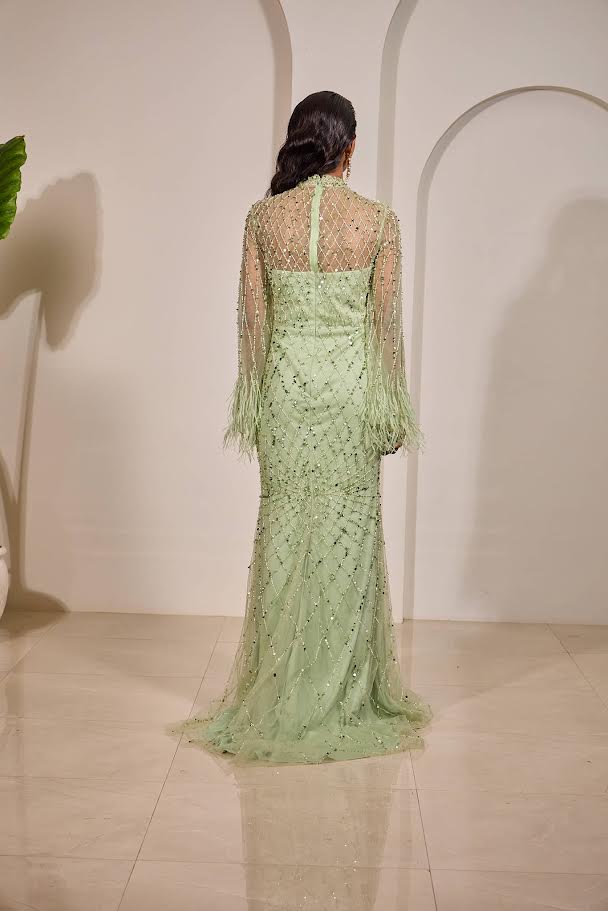 Luxury Pastle Green Grown